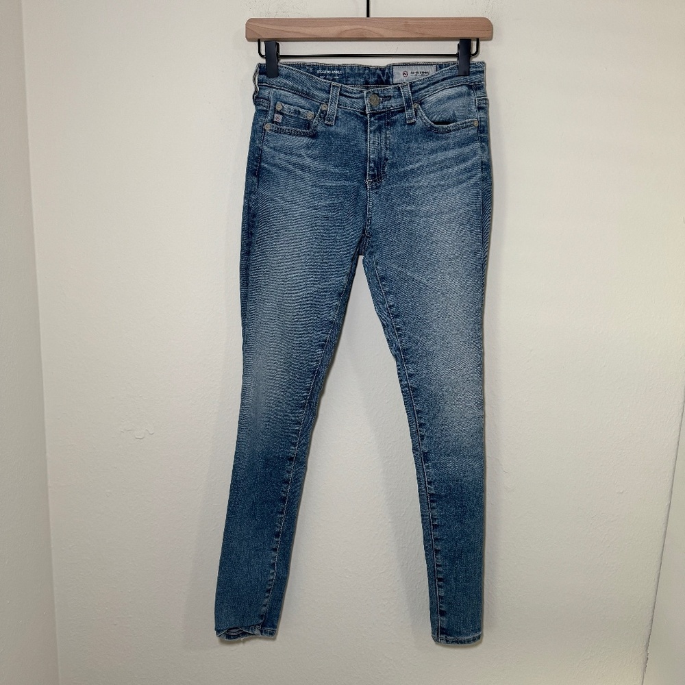AG Jeans Women's Size 25 R Blue Legging Ankle Super Skinny Denim Light Wash